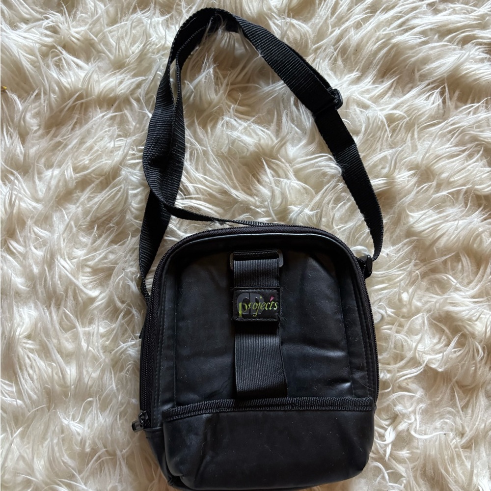 Black Crossbody Shoulder Bag for Men